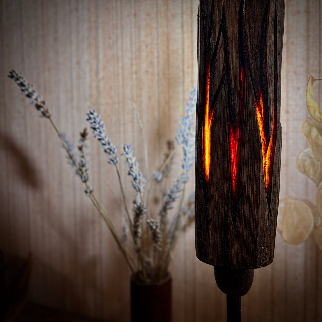 Fire Bamboo Table Lamp