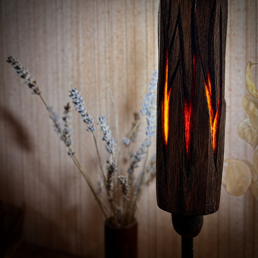 Fire Bamboo Table Lamp