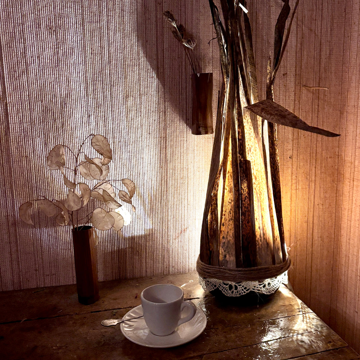 Bamboo Tipi Table Lamp